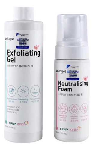 Set Exfoliante & Neutralizante, Marca Stayve Original