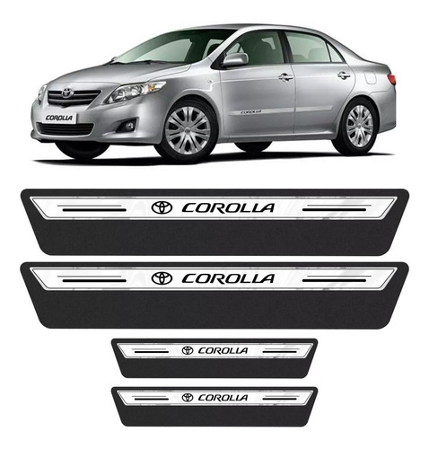 Soleira Platinum Toyota Corolla 10 2011 2012 2013 2014 Prata