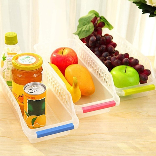 Imagen 3 de 8 de Contenedor Organizador Multiuso Para Heladera Y Guardado