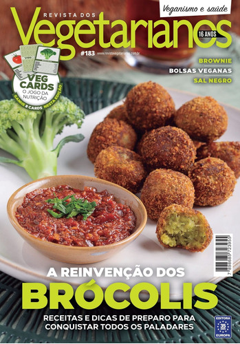 Revista dos Vegetarianos 183, de a Europa. Editora Europa Ltda., capa mole em português, 2022