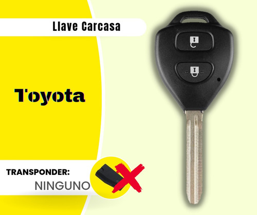 Llave Carcasa Toyota Yaris