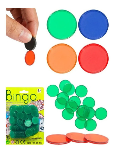 Fichas Magnéticas Para Bingo Juego De Mesa Paquete 100 Unds 
