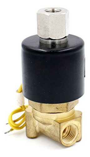 Válvula Solenoide Eléctrica En Latón 1/4  Ac 220v