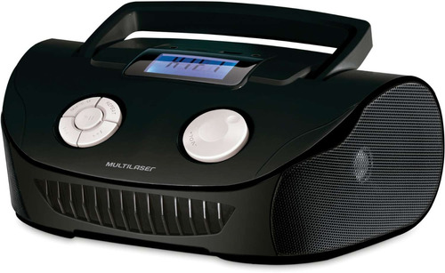 Radio Boombox Mp3/fm/p2/cartao/bivolt Preto Multilaser Un