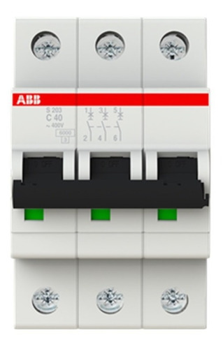 2cds253001r0404 S203-c40 Int.termomagnetico 3x40a Abb