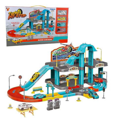 Brinquedo Posto Completo Garagem Divertida Pit Stop Carros