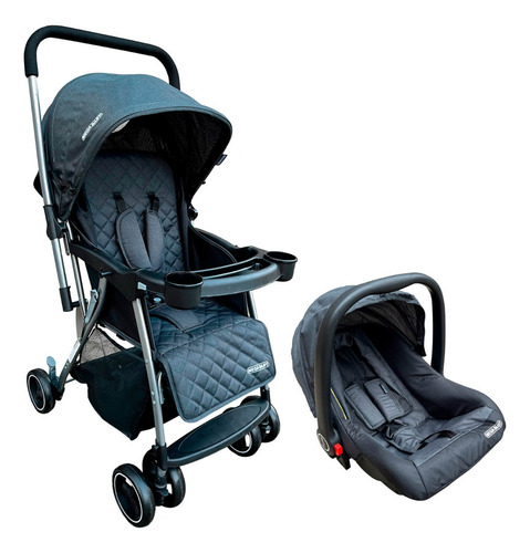 Imagen 3 de 10 de Coche Cuna Bebé Travel System Copahue Manillar Rebatible