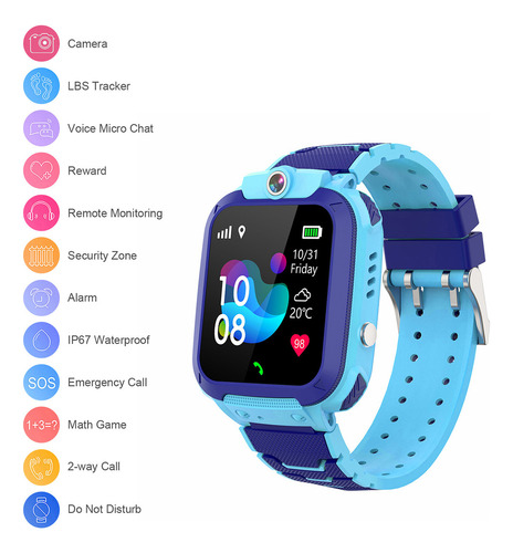 . Reloj Con Sos, Llamada Bidireccional, Ip67, Rastreador