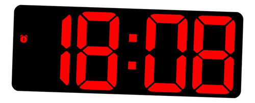 Reloj De Pared Digital Reloj Despertador Led Escritorio Rojo