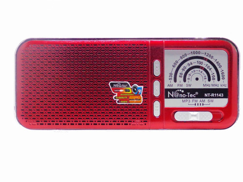 Radio Digital Portatil 3 Bandas Con Usb