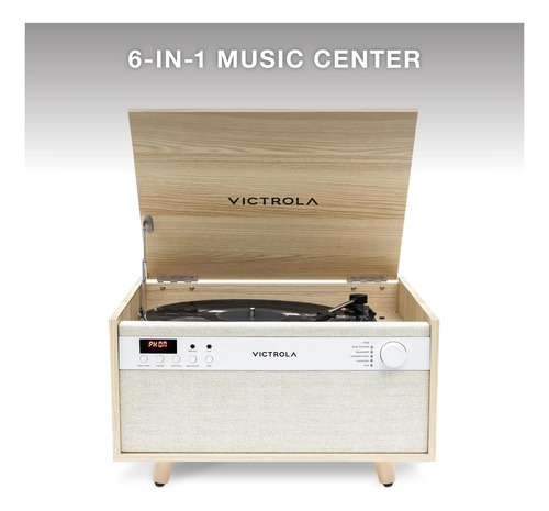 Leitor De Vinil E Centro De Música Victrola Century 6 Em 1 -