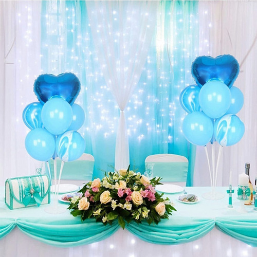6 Soportes Para Globos Con Centro De Mesa Para Decoración