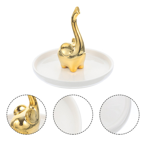 Bandeja Para Joyas Con Diseño De Elefantes Bebés Con Decorac