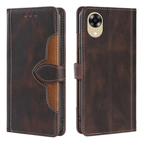 Magnetic Buckle Leather Case