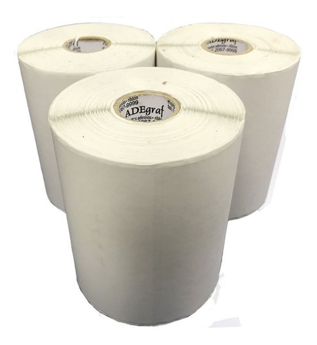 10 Rolos Etiqueta Bopp Adesiva 10x5 Cm | 100x50 Mm