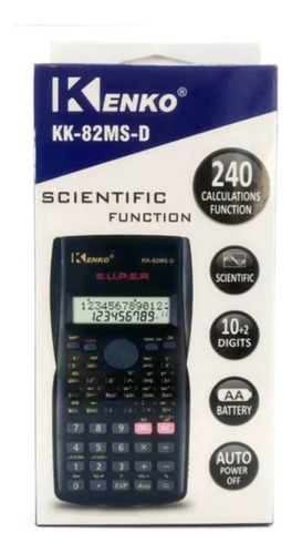 Calculadora Cientifica - Kk-82ms-d 240 Funções 10 Dig Kenko