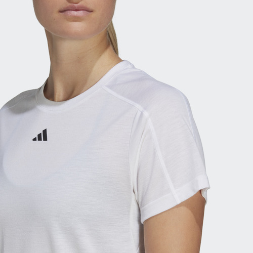 Polera adidas Entrenamiento Aeroready Mujer Blanco Hr7796