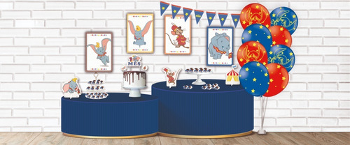 Festa Dumbo - Kit Decorativo Mêsversário