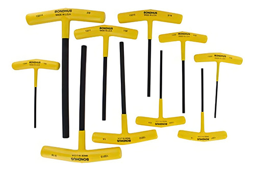 Juego De 10 Llaves Hexagonales Con Soporte 2.4 A 9.5 Mm
