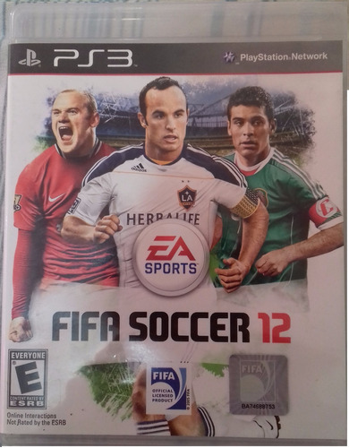 Jogo Fifa Soccer 12 Playstation Ps3. Midia Fisica. Original.