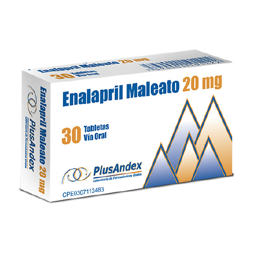 Enalapril Maleato  Plusandex 20mg 30tab