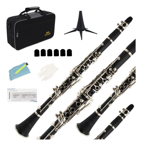 Yamaer Clarinete Bb - Clarinete De Banda Para Clarinetes De