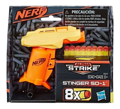 Pistola Nerf Alpha Strike Stinger Sd-1 Mas 8 Dardos (e697)