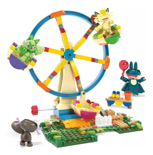 Set Pokémon Mega Construx Original Munchalx Feria Parque 393 Pikachu (Usado)