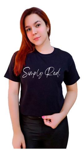 Polera Simply Red Banda Musical Rock Pop Letras Exclusividad