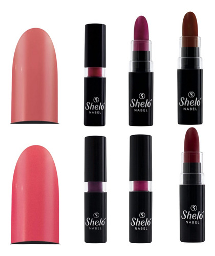 Trío Labiales Satinados Shelo (colores A Elegir)