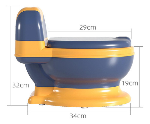 Inodoro De Entrenamiento Para Orinal Orinal Desmontable Azul