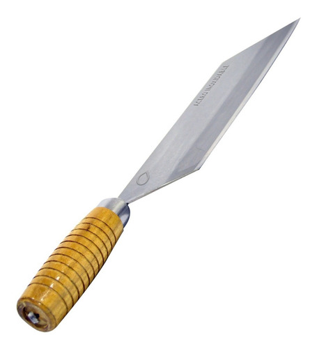 Imagen 2 de 4 de Cuchillo Carnicero Acero Inoxidable Mango De Madera De Lujo.