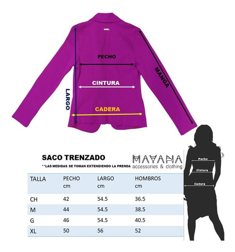 Imagen 6 de 6 de Saco Blazer Cuello Solapa Mujer Juvenil
