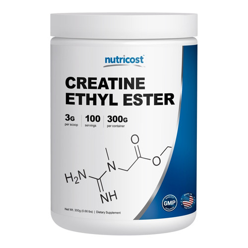 Creatina En Polvo De 3 Gr 1 Unds. Nutricost 300 Gr  