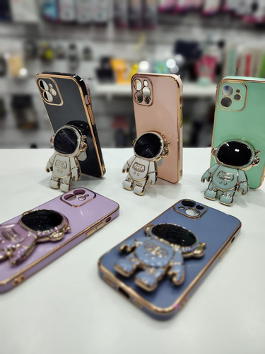 Imagen 3 de 3 de Funda Protector Para iPhone Astronauta Celular Accesorio