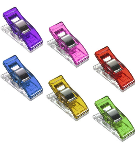 60 Mini Prendedor Clips Prender Plásticos Pequenos Colorido