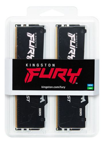 Memoria Ddr5 Kingston Furybeast 64gb 5200mhz Rgb Kit2 Kf552c