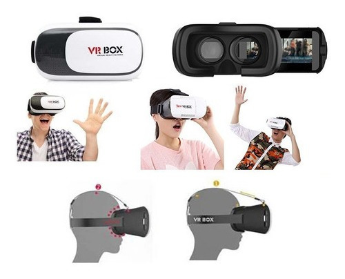 Lentes Realidad Virtual Vr Box Telefono 360 Pc Gamer Juegos
