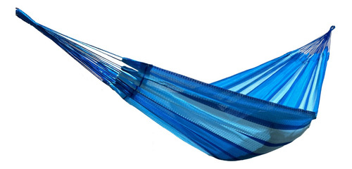 Hamacas 100% Yucatecas De Nylon Colorida Azul
