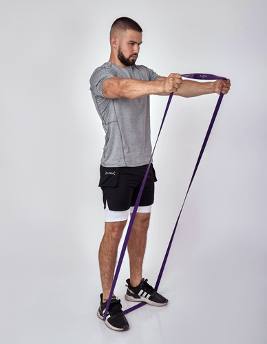 Imagen 7 de 10 de Set 4 Bandas Elasticas De Resistencia | Bandas Entrenamiento