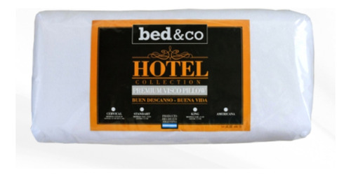 Almohada Premium Visco Pillow Importada 80x40cm Hotel King