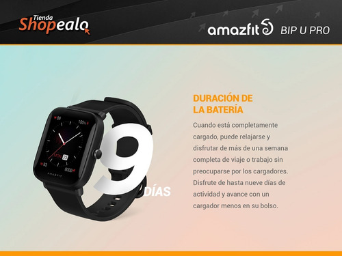 Imagen 3 de 10 de Smartwatch Amazfit Basic Bip U Pro 1.43 Gps Spo2 + Cuotas