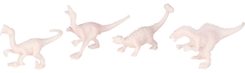 Kit 4 Dinossauro Miniatura Para Colorir Art Craft Zoop Toys