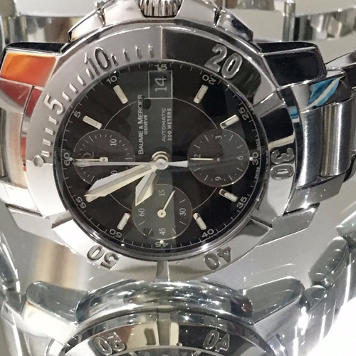 Baume & Mercier Capeland Automático Crono Safira Muito Novo