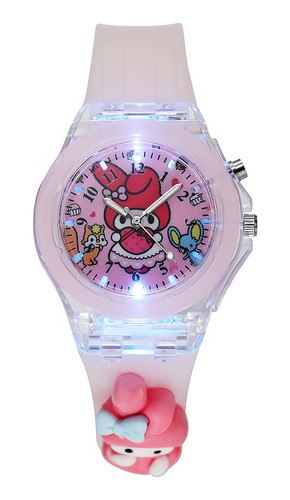 Reloj Importado Kuromi  Con Luz Kawaii