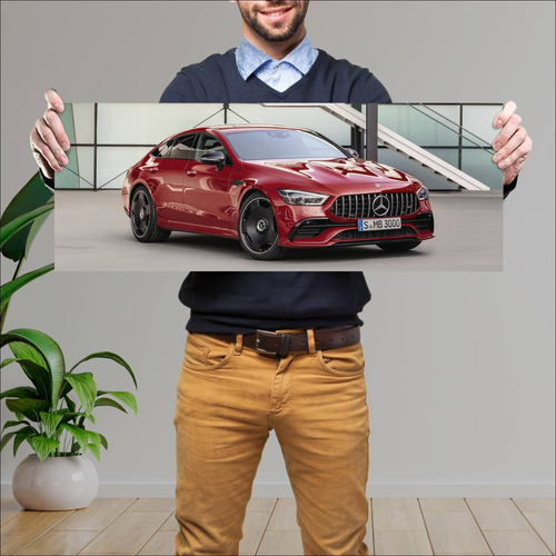 Cuadro 30x80cm Auto 2018 Mercedes Amg Gt 43 4 Do 982