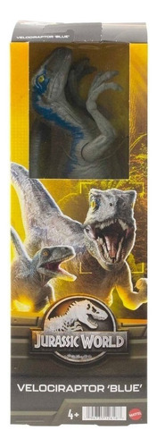 Jurassic World Dinosaurio Velociraptor Blue Mattel