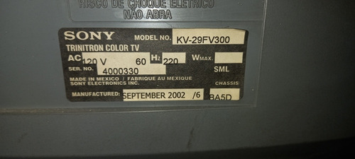 Imagen 3 de 6 de Televisor Sony Trinitron 27 Pulgds Surround Perfecto Estado