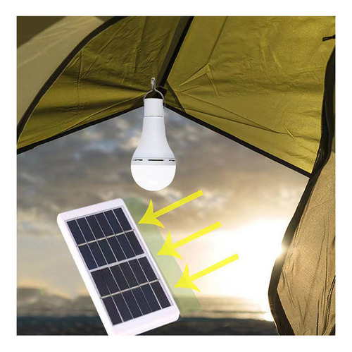 Luces De Emergencia Recargables Solares Para Acampar Al Aire