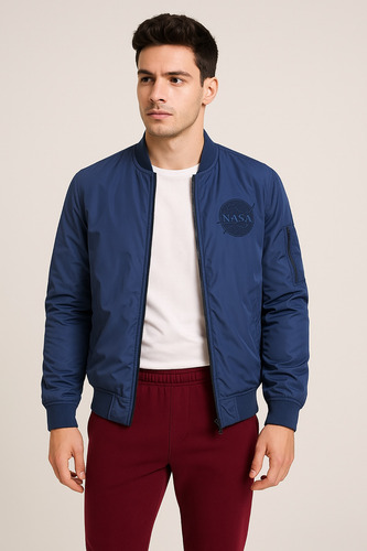 Campera Bomber Reversible Rompevientos Para Hombre A92